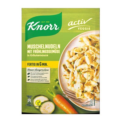 Image of Knorr Veggie Muschelnudeln mit Frühlingsgemüse