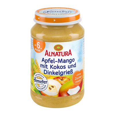 Image of Alnatura Apfel-Mango-Kokos und Dinkelgrieß