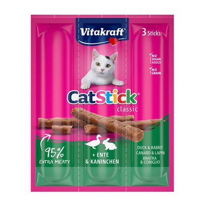 Image of Vitakraft Cat-Stick Mini Ente & Kaninchen