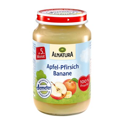 Image of Alnatura Apfel-Pfirsich Banane