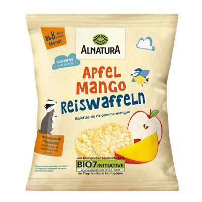 Image of Alnatura Mini Reiswaffeln Apfel & Mango