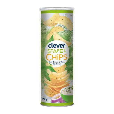 Image of Clever Stapelchips Sour Cream & Onion