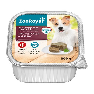 Image of ZooRoyal Pastete Rind mit Pansen und Spinat
