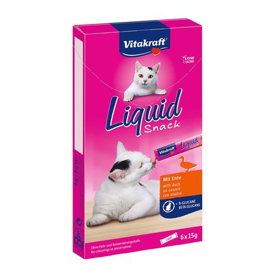 Image of Vitakraft Liquid Snack mit Ente 6er