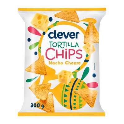 Image of Clever Tortilla Chips Nacho Cheese