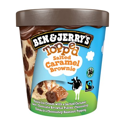 Image of Ben&Jerry's Topped Salted Caramel Brownie