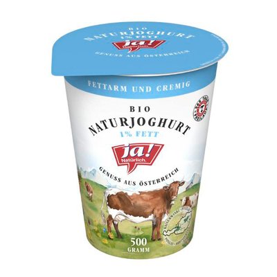 Image of Ja! Natürlich Joghurt Natur mild 1%