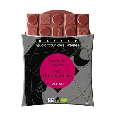 Image of Zotter Waldbeer-Kokos Schokolade mit Dattelzucker