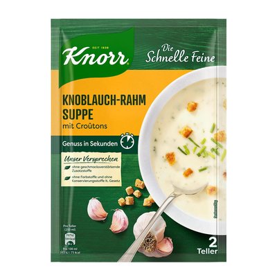 Image of Knorr Die Schnelle Feine Knoblauch-Rahmsuppe