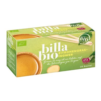 Image of BILLA Bio Grüner Tee Zitronengras-Ingwer