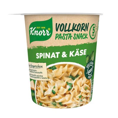 Image of Knorr Vollkorn Pasta Snack Spinat & Käse