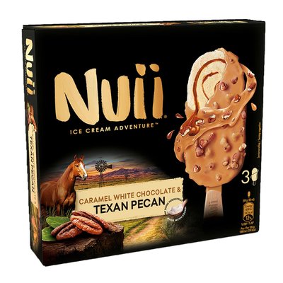 Image of Nuii Caramel White Chocolate & Texan Pecan 3er