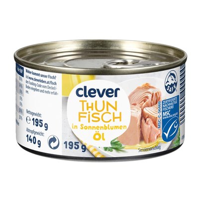 Image of Clever Thunfisch in Sonnenblumenöl