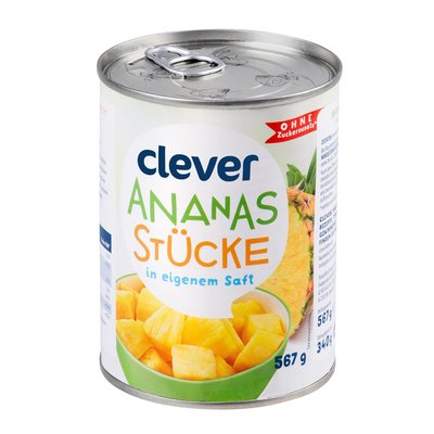 Image of Clever Ananas Stücke in Ananassaft