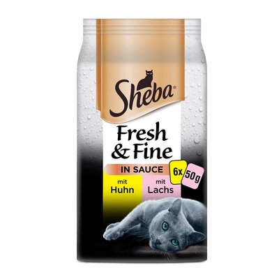 Image of Sheba Fresh&Fine in Sauce mit Huhn & Lachs