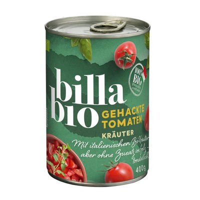 Image of BILLA Bio Gehackte Tomaten mit Kräuter