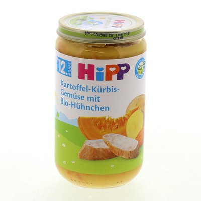 Image of Hipp mit Kartoffel-Kürbis Gemüse und Bio-Huhn