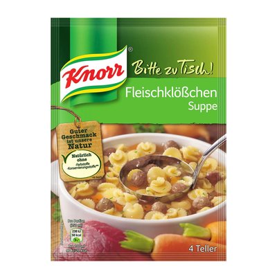 Image of Knorr Bitte zu Tisch Fleischklößchensuppe