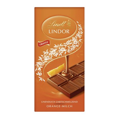 Image of Lindt Lindor Orange Tafel