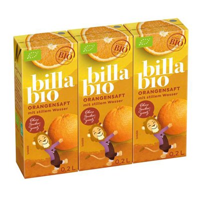 Image of BILLA Bio Orangensaft mit stillem Wasser