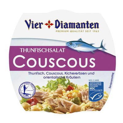 Image of Vier Diamanten Thunfischsalat Couscous