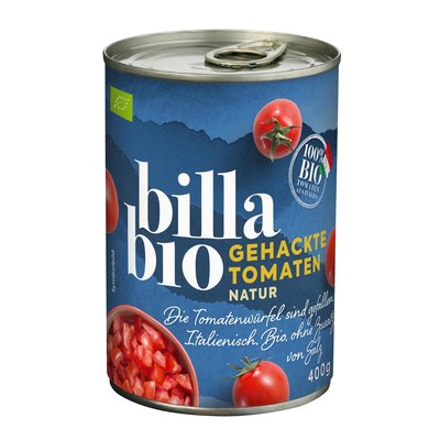 Image of BILLA Bio Gehackte Tomaten Natur