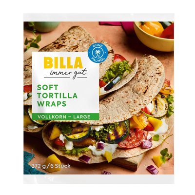 Image of BILLA Soft Tortilla Wraps Vollkorn