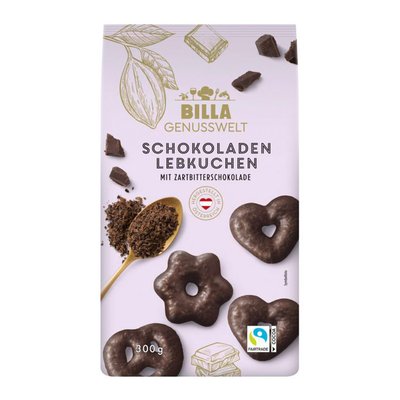 Image of BILLA Genusswelt Schokoladenlebkuchen mit Zartbitterschokolade