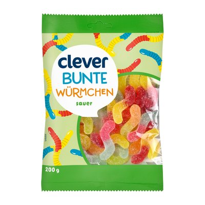Image of Clever Saure Gummiwürmer