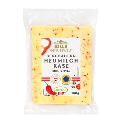 Image of BILLA Genusswelt Heumilch Käse Chili-Paprika