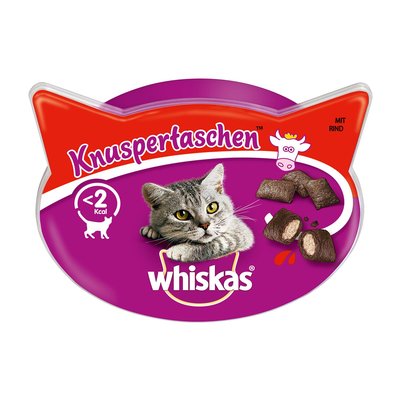 Image of Whiskas Snacks Knuspertaschen mit Rind