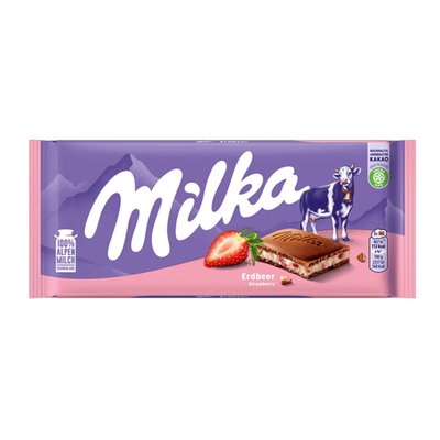Image of Milka Erdbeer Schokolade
