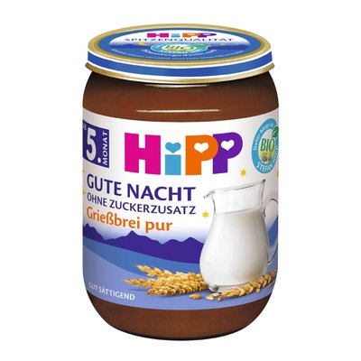 Image of Hipp Gute Nacht - Grießbrei pur