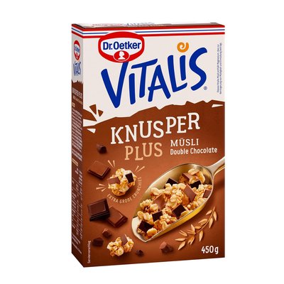 Image of Dr. Oetker Vitalis Knusper Plus Müsli Double Chocolate