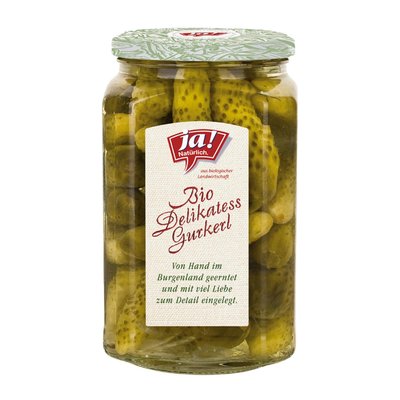 Image of Ja! Natürlich Delikatess Gurken süß-sauer
