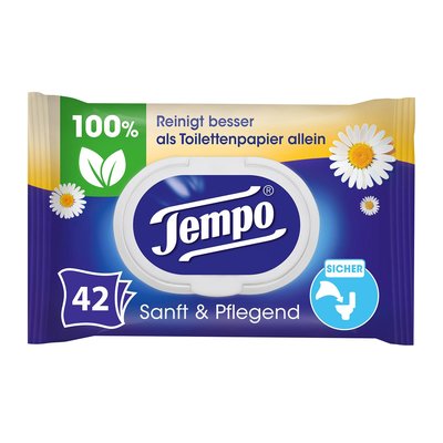 Image of Tempo Sanft & Pflegend Feuchte Toilettentücher