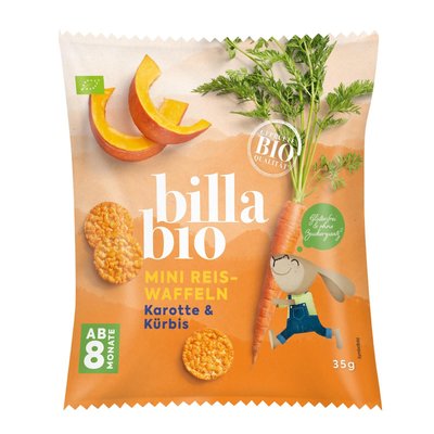 Image of BILLA Bio Karotte & Kürbis Mini Reiswaffeln