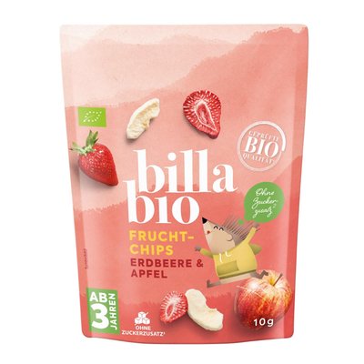 Image of BILLA Bio Erdbeere & Apfel Frucht Chips