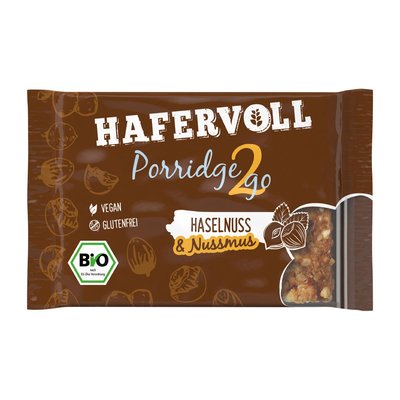 Image of Hafervoll Bio Porridge2go Haselnuss