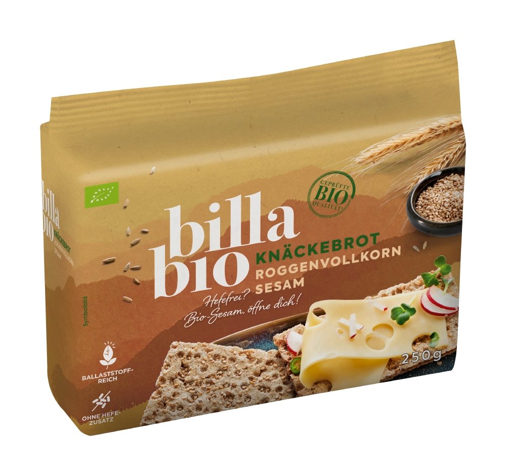 BILLA Bio Knäckebrot Roggenvollkorn mit Sesam | BILLA Online Shop BILLA Bio Knäckebrot Roggenvollkorn mit Sesam | BILLA Online Shop