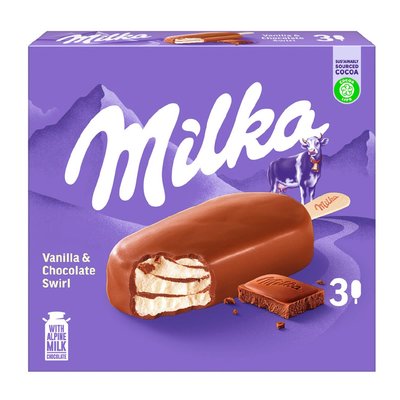 Image of Milka Vanilla & Chocolate Swirl 3er