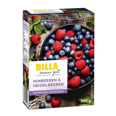 Image of BILLA Himbeeren & Heidelbeeren