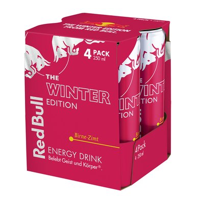 Image of Red Bull Energydrink Winteredition Birne - Zimt 4-Pack