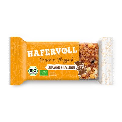 Image of Hafervoll Bio Organic Flapjack Cocoa Nib & Hazelnut