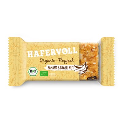 Image of Hafervoll Bio Organic Flapjack Banana & Brazil Nut