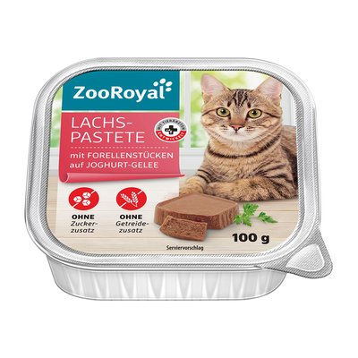 Image of ZooRoyal Lachs-Pastete mit Forellenstücken auf Joghurt-Gelee