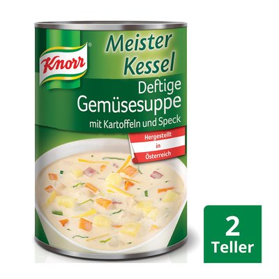 Image of Knorr Meisterkessel Deftige Gemüsesuppe mit Kartoffeln und Speck
