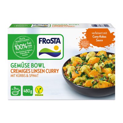 Image of Frosta Gemüse Bowl Cremiges Linsen Curry