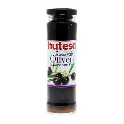 Image of Hutesa Schwarze Oliven ohne Kern