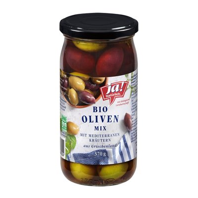 Image of Ja! Natürlich Griechische Oliven mit Kräutern